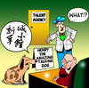Cartoon: Henry (small) by toons tagged dogs circus talent agents performers china chinese agency talking dog animals