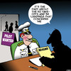 Cartoon: Hiring pilots (small) by toons tagged airline,pilots,hiring,aviation,crash