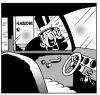 Cartoon: Houdinis car keys (small) by toons tagged locksmith,houdini,cars,escapeoligist