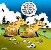 Cartoon: Hyenas (small) by toons tagged laughing,hyena,animals,wild,africa,dogs,african,hunters,smile,smirk,giggle