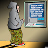 Cartoon: Insufficient funds (small) by toons tagged spoiler,alert,identity,theft,atm,machine,bank,accounts,insufficient,funds,hoodie