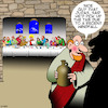 Cartoon: Judas (small) by toons tagged last,supper,judas,apostles,30,pieces,of,silver,crucifixion,betrayed,windfall