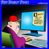 Cartoon: Keyboard rage (small) by toons tagged online,posts,overreactions,anger,keyboard,warriors,trolls