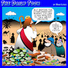 Cartoon: Loaves and fishes (small) by toons tagged sermon,on,the,mount