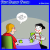 Cartoon: Mime talk (small) by toons tagged mimes,we,should,talk,miming