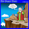 Cartoon: Moses (small) by toons tagged ten,commandments,forgetfulness,old,age