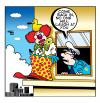 Cartoon: no one will laugh (small) by toons tagged clowns,circus,police,slapstick,suicide,negotiater