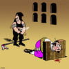 Cartoon: Not a good day (small) by toons tagged guillotine,gay,beheaded,execution,zipper,medievil