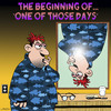 Cartoon: One of those days (small) by toons tagged bad,day,mirrors,accidents