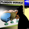 Cartoon: Plumbers (small) by toons tagged work,clothes,plumbers,bums,bending,over