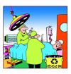 Cartoon: recycle bin (small) by toons tagged doctors,hospitals,operations,illness,environment,ecology,greenhouse,gases,pollution,earth,day,
