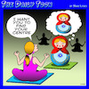 Cartoon: Russian dolls (small) by toons tagged yoga,inner,peace,russian,doll