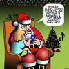 Cartoon: Santa Clause (small) by toons tagged santa,spoiler,alert,online,profile,facebook,christmas,xmas,naughty,or,nice