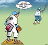 Cartoon: Secret curve ball (small) by toons tagged baseball war and peace pitcher curve ball