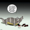 Cartoon: See ya later alligator (small) by toons tagged crocodiles,reptiles,alligators,carnivores,rhymes