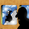 Cartoon: See you soon (small) by toons tagged apocalypse,four,horesemen,aeroplanes,plane,crash,death