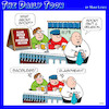 Cartoon: Sports mad (small) by toons tagged sports,fans,discussion,points,happy,hour