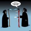 Cartoon: Swiss army scythe (small) by toons tagged scythe,swiss,army,knife,angel,of,death,apocolypse,knives