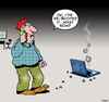 Cartoon: Tech support (small) by toons tagged re,booting,tech,support,computers,laptops,phone,24,hour
