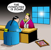 Cartoon: the abacus (small) by toons tagged abacus,computer,calculator,counting,business,money,tech,support