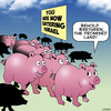 Cartoon: The Promised Land (small) by toons tagged animals,pigs,israel,pork,forbidden,food,jewish,passover