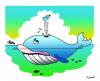 Cartoon: the whale and the plastic bottle (small) by toons tagged whales plastic bottles environment pollution greenhouse ecology