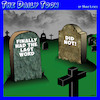 Cartoon: Till death do us part (small) by toons tagged tombstones,nagging,wife,last,words,cemetery,burial