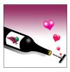 Cartoon: true love (small) by toons tagged wine,cabernet,corkscrew,love,relationships,shiraz,alcohol,red,benefits,alcoholism,diving