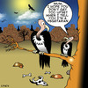 Cartoon: vegetarian (small) by toons tagged vegetarian,vultures,carion,birds,eating,carkass,food,dining,restaurants,vegan