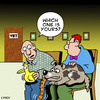 Cartoon: which one is yours (small) by toons tagged vet,animals,sick,dogs,cats,ducks,hospital,animal