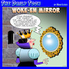 Cartoon: Wicked Queen (small) by toons tagged magic,mirror,snow,white,racist,woke,political,correctness