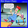 Cartoon: Yoga (small) by toons tagged yoga,class,wine,mat,gym,workout