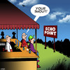 Cartoon: Your round (small) by toons tagged your,turn,to,buy,drink,round,shout,echo,point