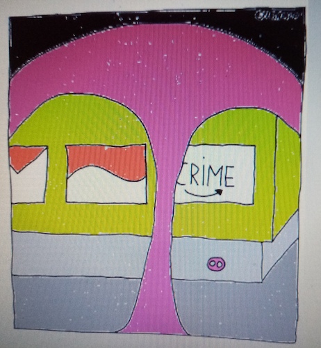 Cartoon: CRIME (medium) by Müller tagged crime,amazon
