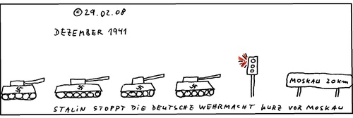 Cartoon: Damals (medium) by Müller tagged stalin,krieg