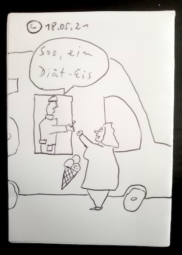 Cartoon: Diät-Eis (medium) by Müller tagged eis,diät