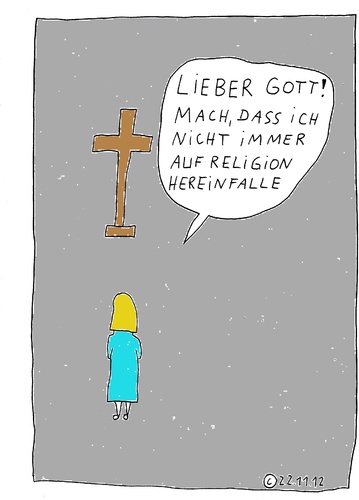 Cartoon: Lieber Gott (medium) by Müller tagged gott,gebet,beten,religion
