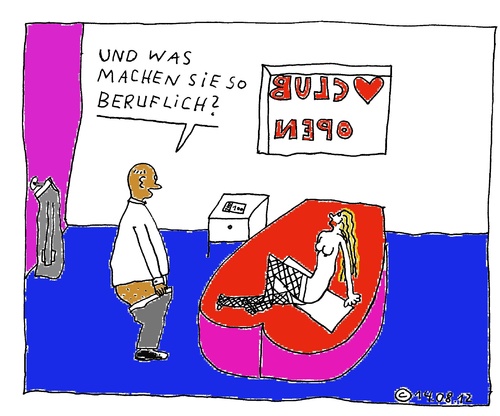 Cartoon: Love-Club (medium) by Müller tagged club
