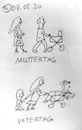 Cartoon: Muttertag Vatertag (small) by Müller tagged muttertag,vatertag