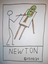 Cartoon: Newton (small) by Müller tagged newton,äpfel,apple