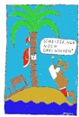 Cartoon: Nur noch drei Wochen (small) by Müller tagged weihnachtsmann,insel,santaclaus,santa,island