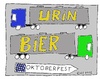 Cartoon: Oktoberfest (small) by Müller tagged oktoberfest,bier,urin