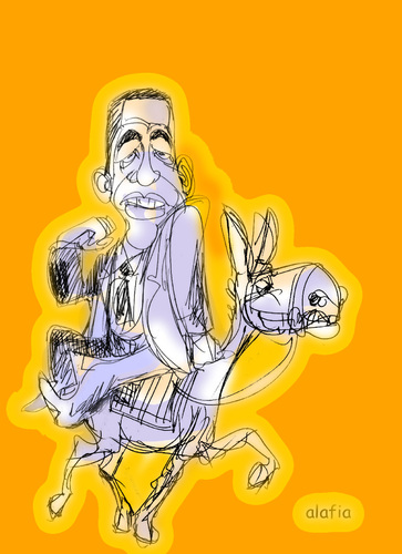 Cartoon: le democrate est de retour (medium) by alafia47 tagged pollution