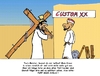 Cartoon: Pimp mein Kreuz ! (small) by tiefenbewohner tagged ostern jesus kreuz pimpen werkstatt feiertage religion saison season