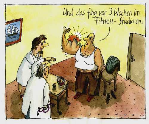 Cartoon: Muskelgebirge (medium) by schwoe tagged bodybuilding,krafttraining,training,muskeln,bodyperformance,bizeps,alpenglühen,fitness,studio