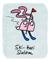 Cartoon: Hasi 75 (small) by schwoe tagged hasi,hase,ski,slalom,piste,schnee,wm