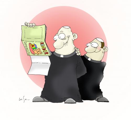 Cartoon: Abuso catolico (medium) by Luiso tagged childrens