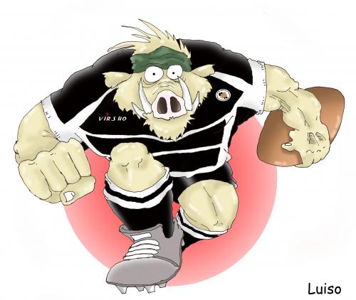 Cartoon: Rugby 1 (medium) by Luiso tagged rugby