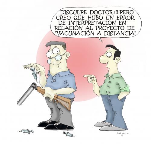 Cartoon: vacunacion (medium) by Luiso tagged health