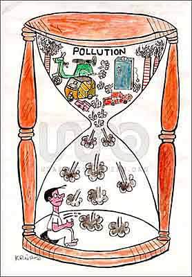 Cartoon: Pollution cartoon (medium) by indianinkcartoon tagged 0000